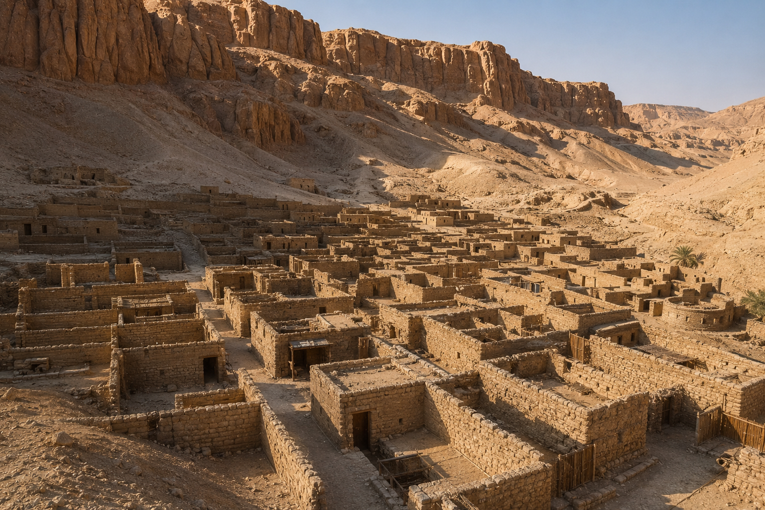 Archaeological reconstruction of Deir el-Medina