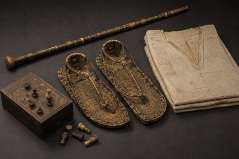Everyday objects associated with Tutankhamun's burial collection
