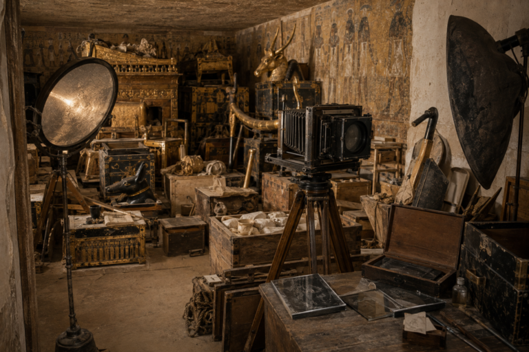 Large-format camera used to document Tutankhamun's tomb during the excavation
