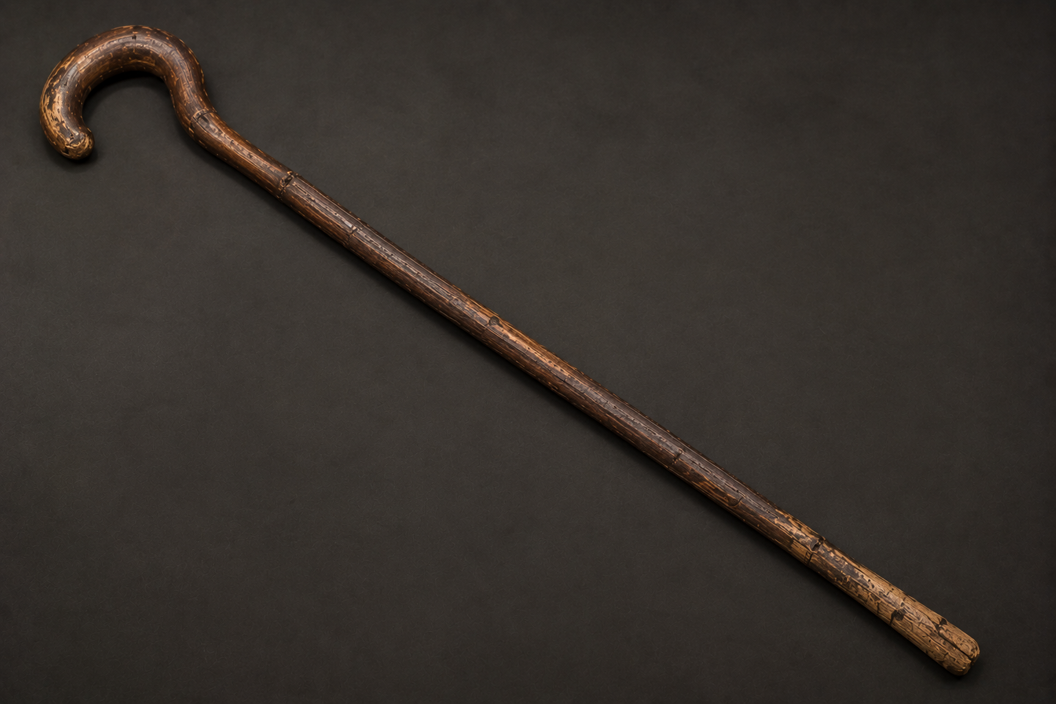Ancient wooden walking stick associated with Tutankhamun's burial collection